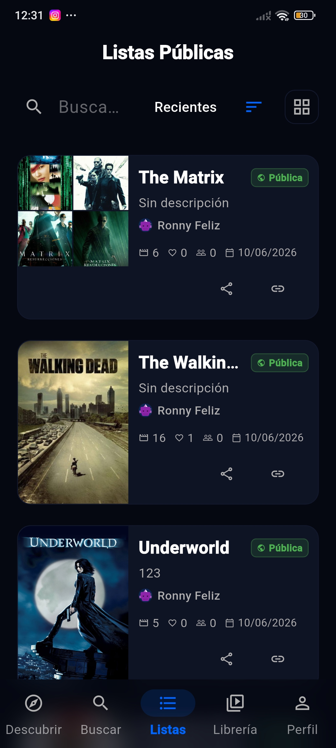 Configuración de cuenta y tema de interfaz