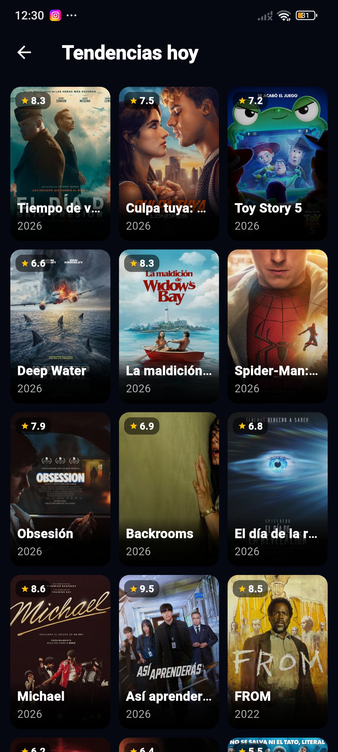 Selección de formato de pantalla y fecha